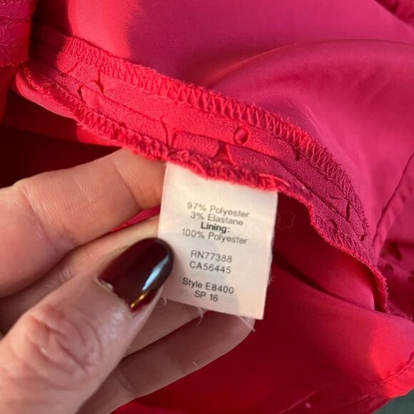 J. Crew Pink Lazer cut Cap Sleeve Dress size 4 - Picture 3 of 8